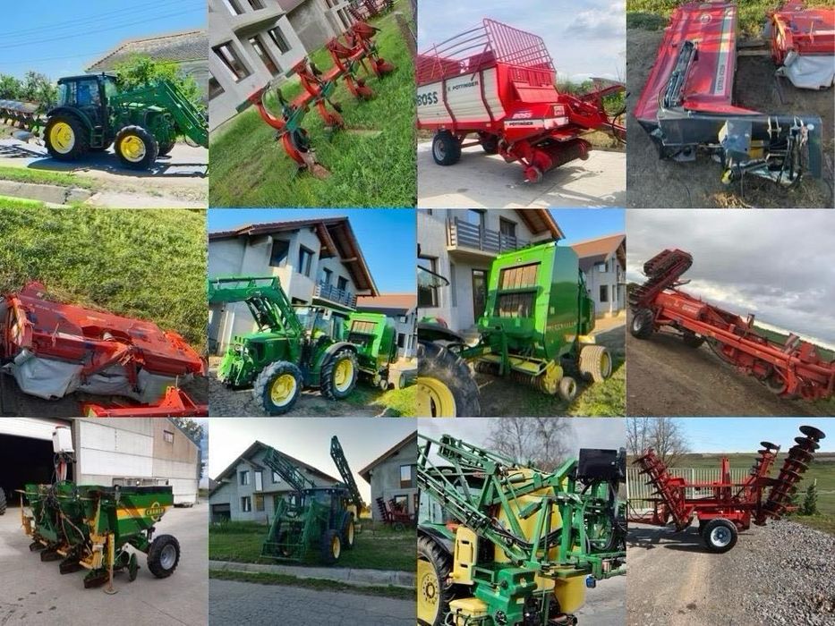 Vând utilaje agricole. Balotiera , plug , disc ,cositoare ,remorcă adunat fân ‘plantat cartofi’ scos cartofi ‘pompa erbicidat