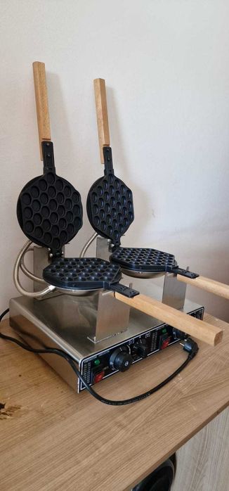 Plita dubla pentru wafe bubble waffle 2 plite-TRANSPORT GRATUIT
