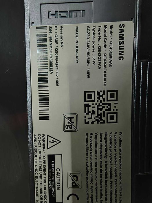Телевизор Samsung QE-43Q8F