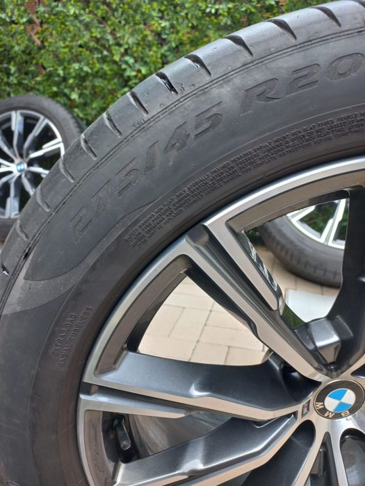 Jante originale bmw x5 x6 R20 + cauciucuri Pirelli de vara
