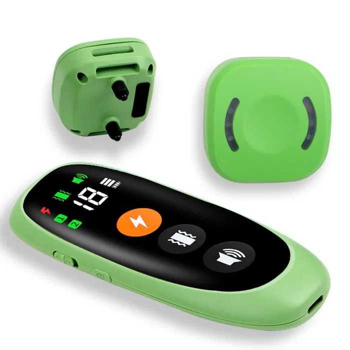 Set 2 zgărzi electrice pentru dresaj cu telecomandă 800m soc, vibratii