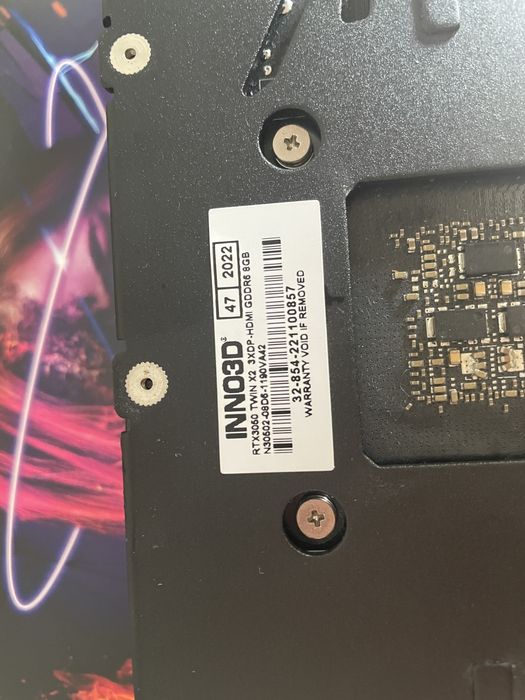 видеокарта nVidia RTX3050- 8Gb