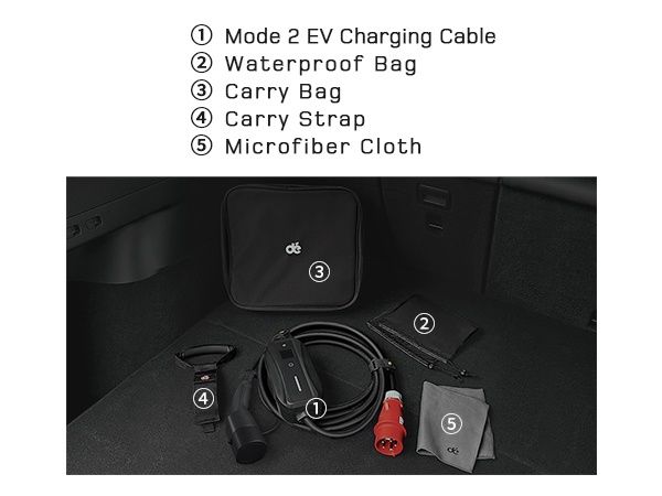 11kW 2-в-1 мобилна зарядна станция dé, Type 2, 10м, CEE 16A + шуко