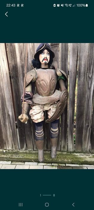 Accesoriu decorațiune set lemn alama Italia 1890