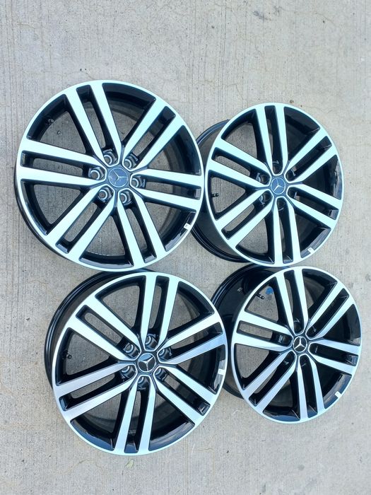 19.Оригинални Mercedes X W470 7.5ж ет50 Blac Polish 6x114.3 Като Нови