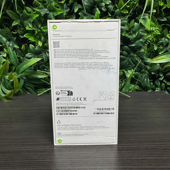 Iphone Air 1 TB | Неразопакован | 36м Гаранция | Sky Blue