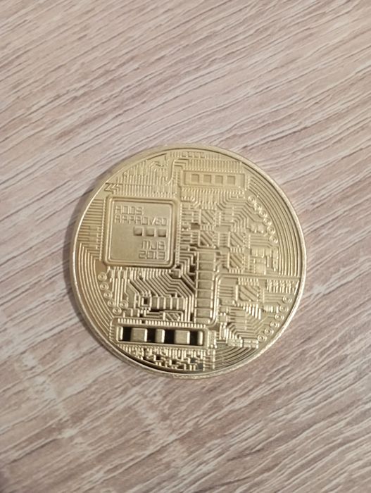 BTC Bitcoin / биткойн крипто позлатена монета колекция