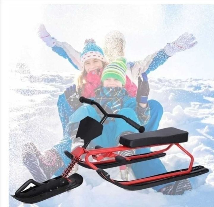 Детска Шейна Чук и Гек с волан двойна кожена седалка Чисто нова