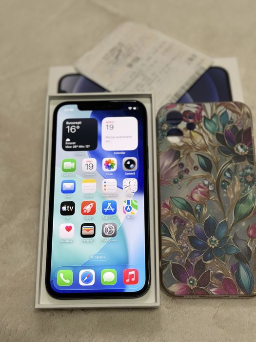 iPhone 12 Black 128 GB ca nou stare absolut impecabila 87% 5G full box
