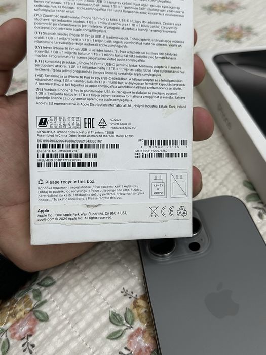 IPhone 16 Pro EAC