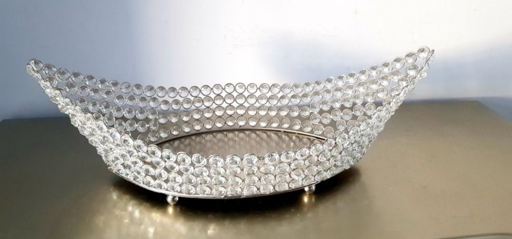 Tavă/pahare  decorative din inox, oglindă și sticlă