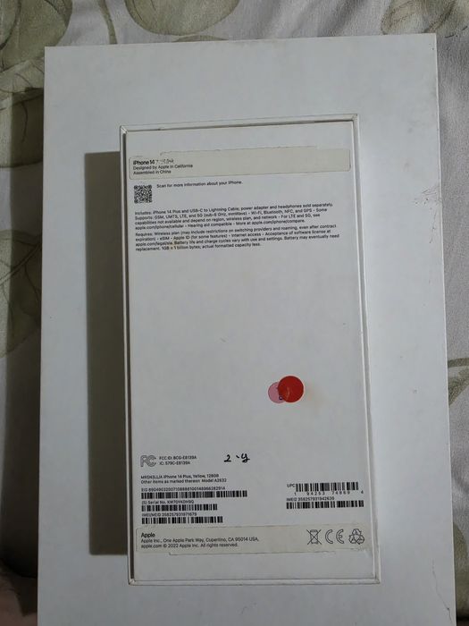 Iphone 14 plus LLA 128GB E-SIM