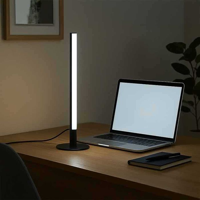 LED лампа за бюро или под, 3 цвята светлина, регулируема яркост, 40 см