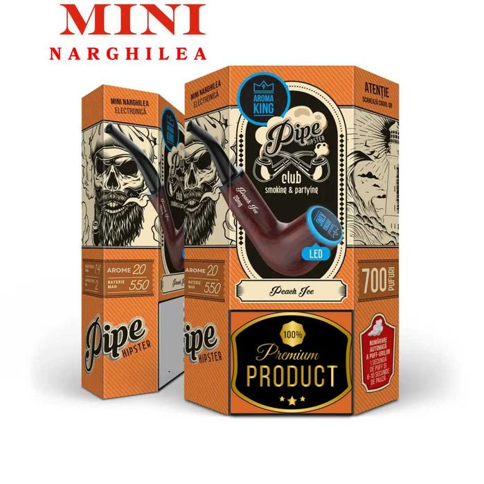 Vape Pipa Hipster Electronica toate aromele