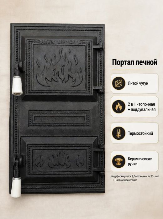 Печное литье чугунные дверцы