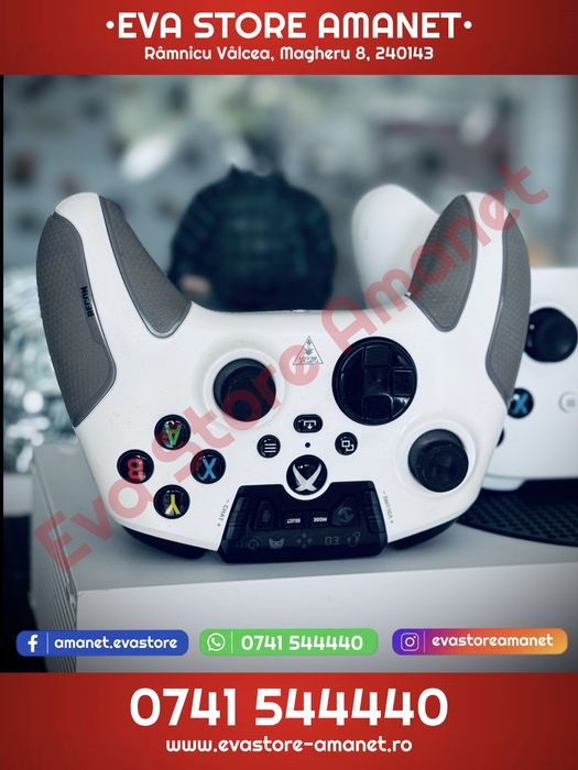 Consola Gaming Microsoft xBox Series S 512GB cu Controller Microsoft Robot White si Controller Turtle Beach RECON
