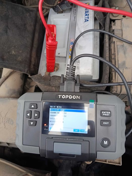 Тестер за акумулатори BT600, 12V 24V с вграден термопринтер