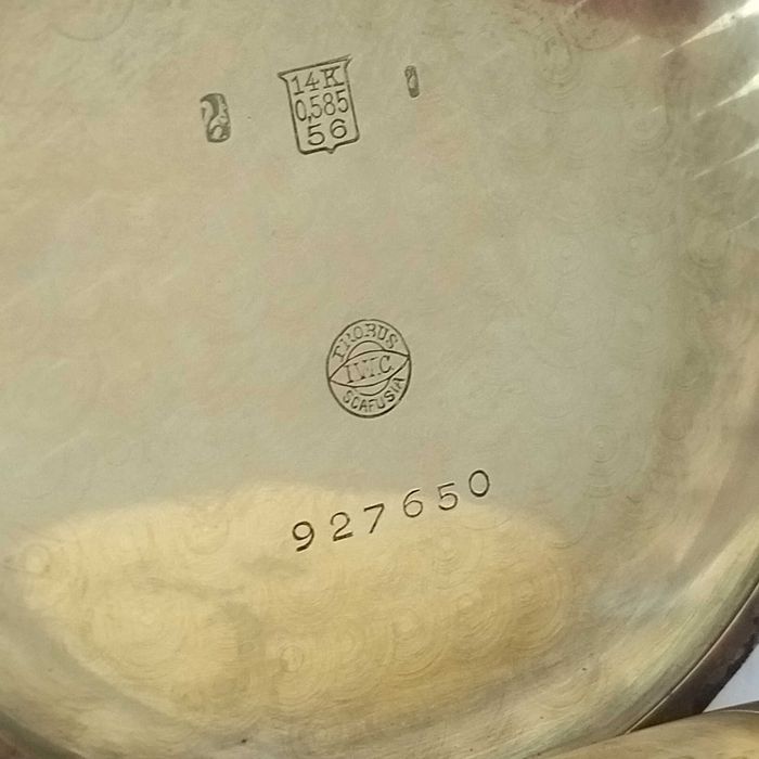 IWC pocket Gold/златен 14к - джобен часовник, идеален, много рядък