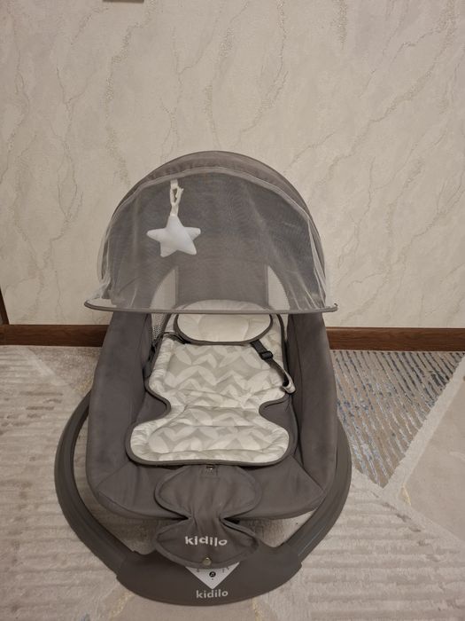 Электрокачели Kidilo 5 скоростей + Bluetooth + Пульт