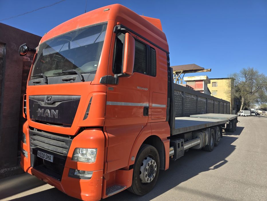 МАН Тга 420 евро 6, паравоз, тандем, площадка