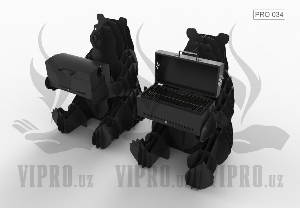 Мангал-барбекю-гриль-кура"Медведь"(PRO-034)