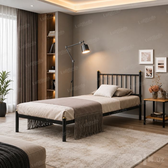 Кровать KORONA двуспальная и односпальная, kalavat, matras, Loft temir