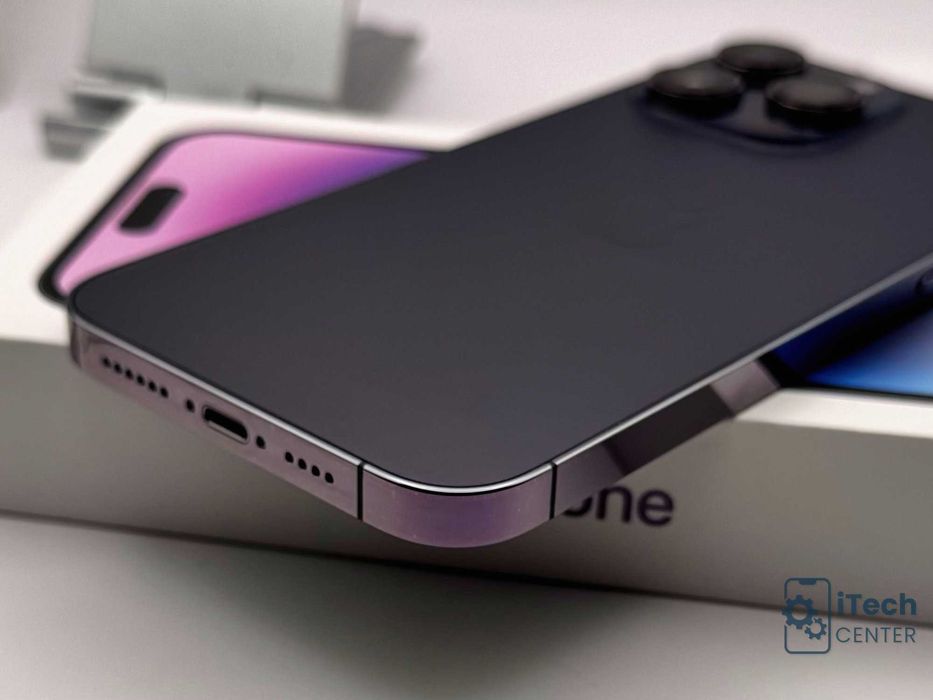 iPhone 14 Pro MAX, 128GB, Purple, 100% батерия, КАТО НОВ, 1г ГАРАНЦИЯ!