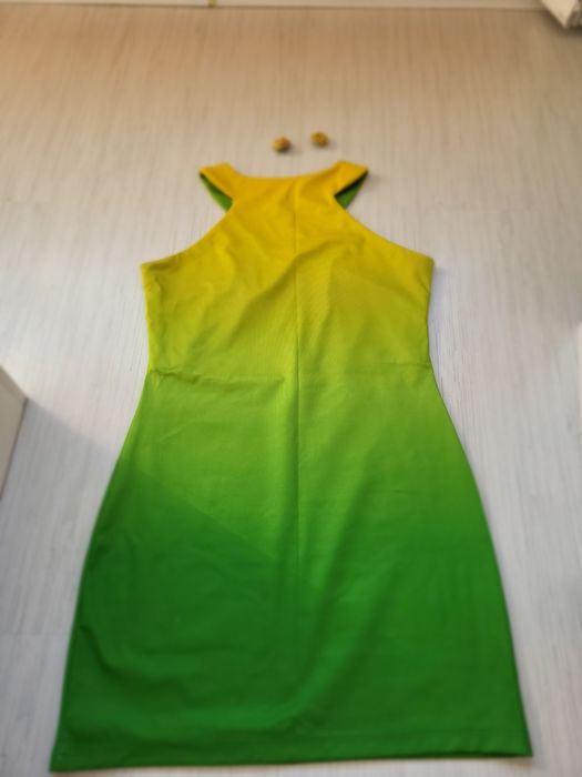 Дълга лятна рокля розово лилаво