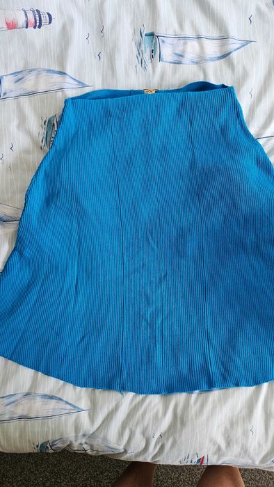 Рокля тюркоазено синьо