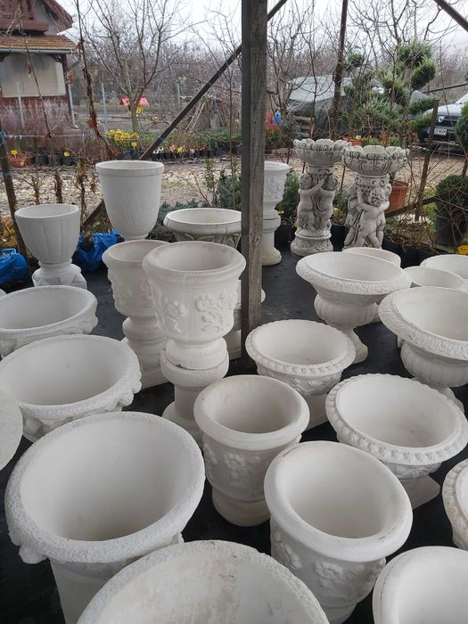 ghivece si jardiniere din praf de marmura