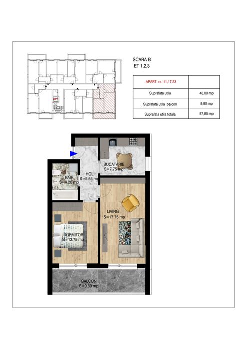 Apartament 2 camere, decomandat, TITAN, PALLADY, TITAN DISTRICT
