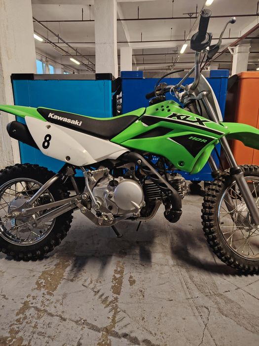 Kawasaki 110cc pentru copii 4 timpi semiautomat E-Start și kickstart