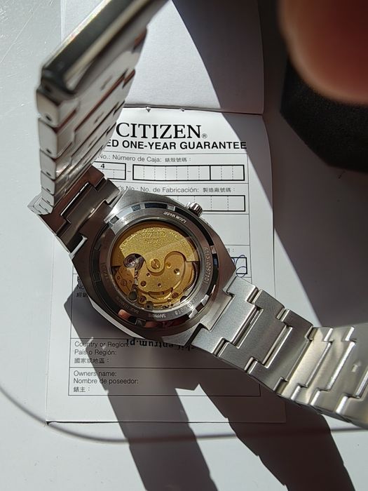 Citizen Tsuyosa Titanium automatic 41 mm nou cu garanție
