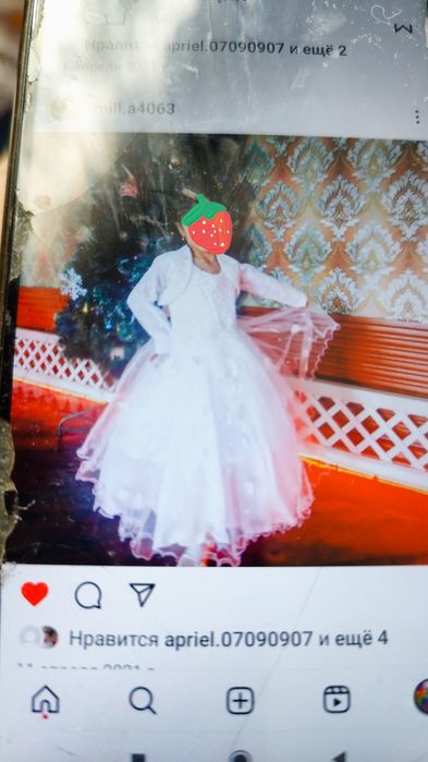 Платье бальное на 6-10 лет