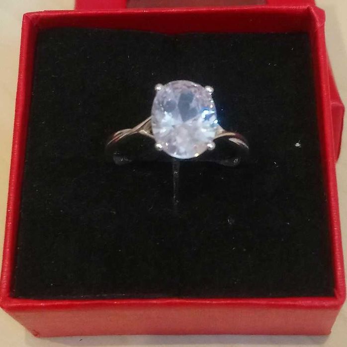 Inel argint cu zirconiu alb