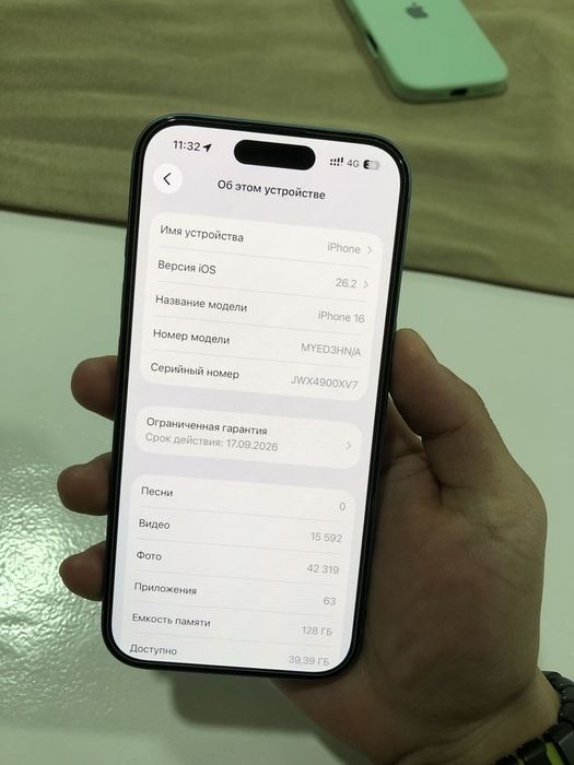 iPhone 16 128gb 100%