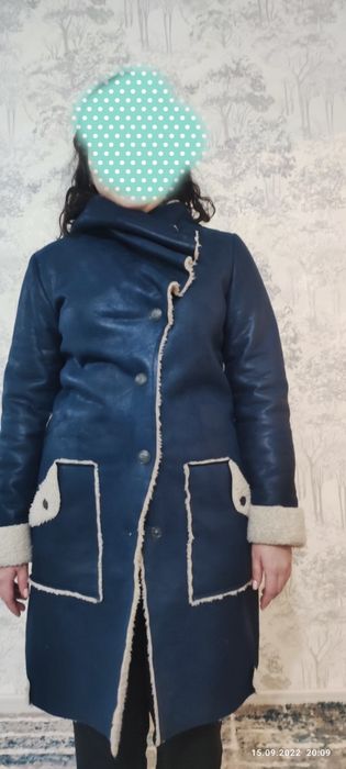 Дубленка из эко, модная