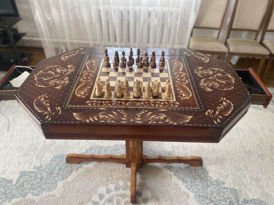 Шахматы нарды стол 2в1