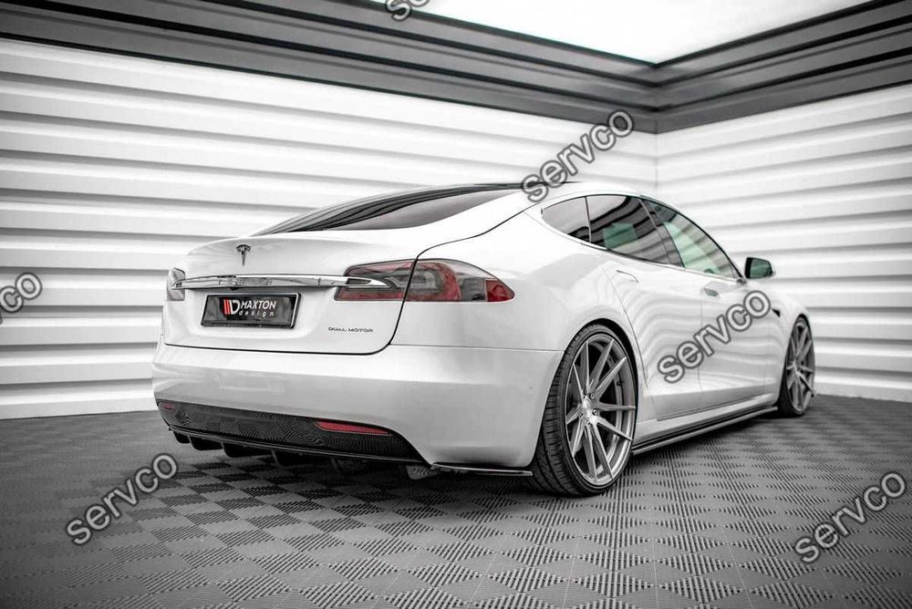 Difuzor bara spate Tesla Model S Facelift 2016- v2 - Maxton Design