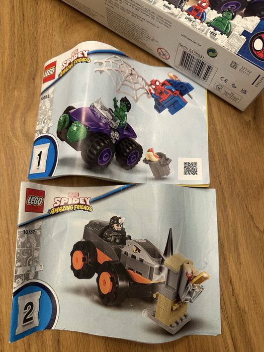 Lego Spider-Man 10782 Confruntarea dintre Hulk și Mașina Rinocer, vârsta +4