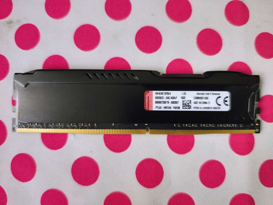 Memorie Ram HyperX Fury Black 4 GB DDR4 2400MHz CL15.