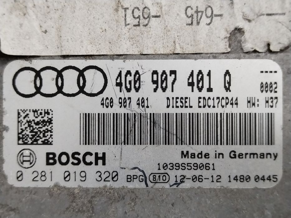 calculator ecu audi a6 allroad (2012->) [4gh] 3.0 motorina 2012