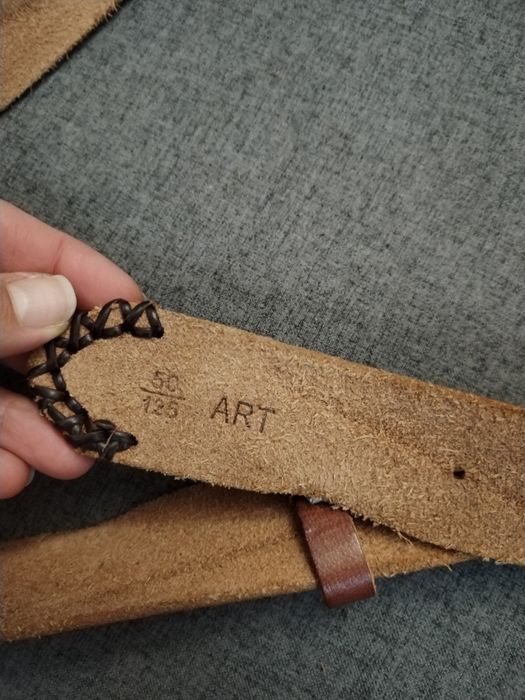 Нов мъжки колан Art естествена кожа