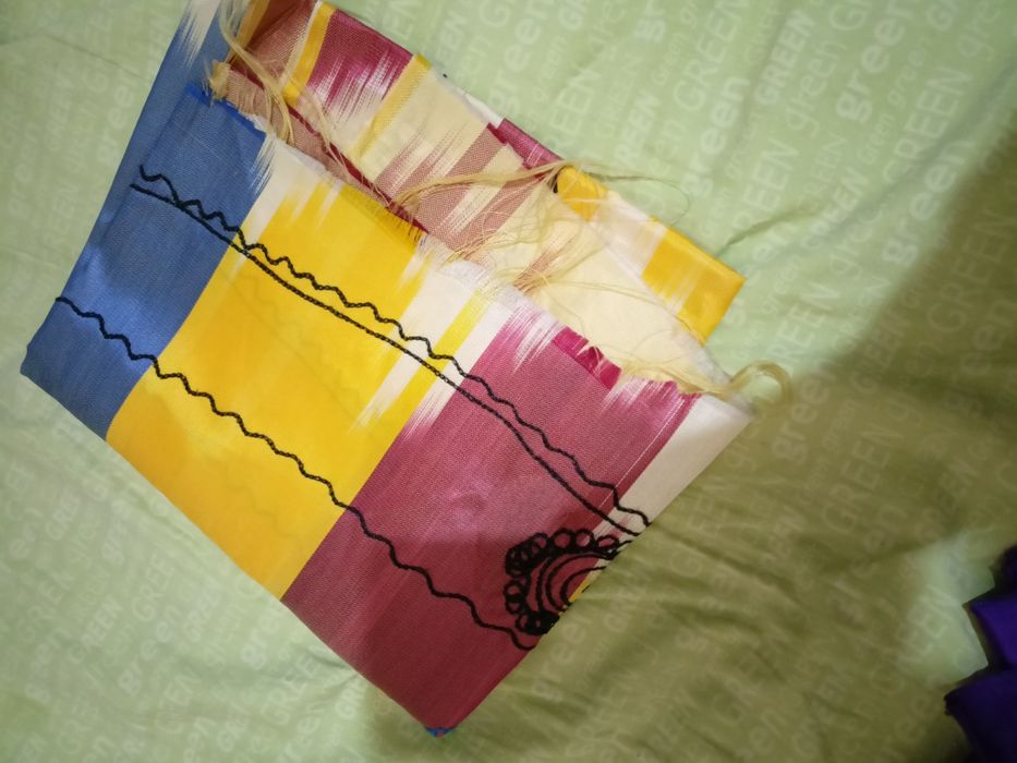 Платки атласные и тюбитейки 2 шт