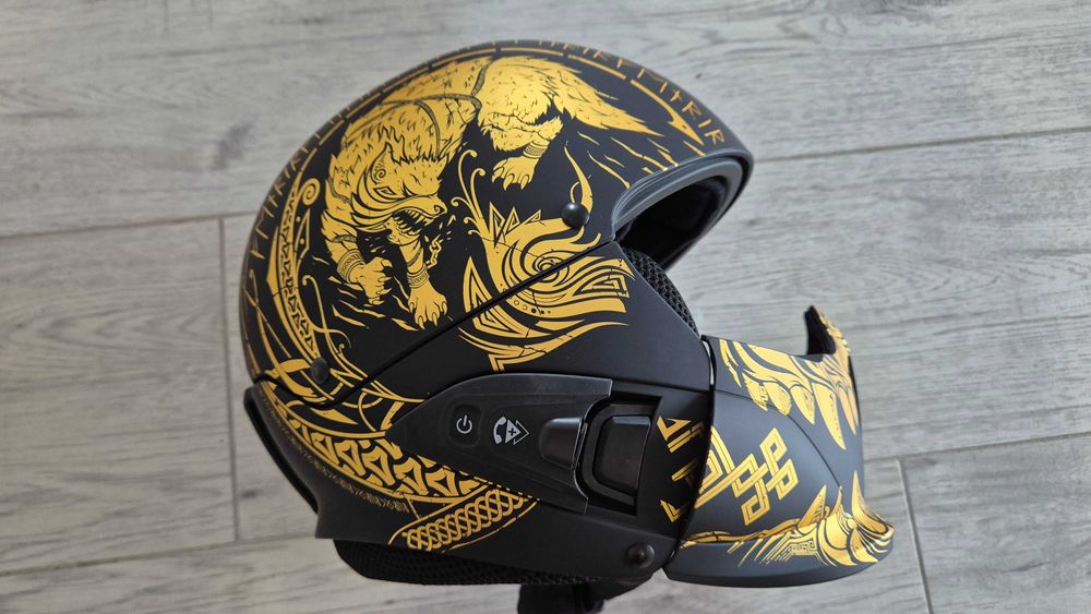 Cască Ruroc RG1-DX FENRIR 2024 YL/S + Sistem audio ShockPods