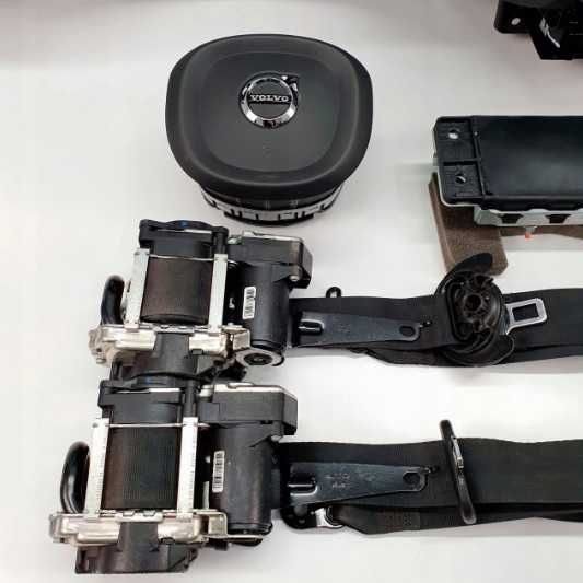 Volvo CX90 kit airbag / plansa de bord piele / set centuri siguranta