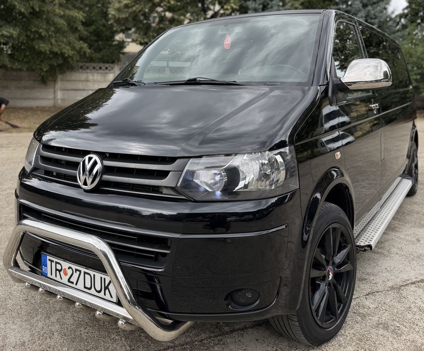 VW T5 - 2011 - XXL - Automat - DSG - 2.0 TDI - Euro 5 - 140 CP - 9 Locuri - Autoturism in acte - AC - Sirocow - Cui Remorcare - Jante aliaj - ETC -