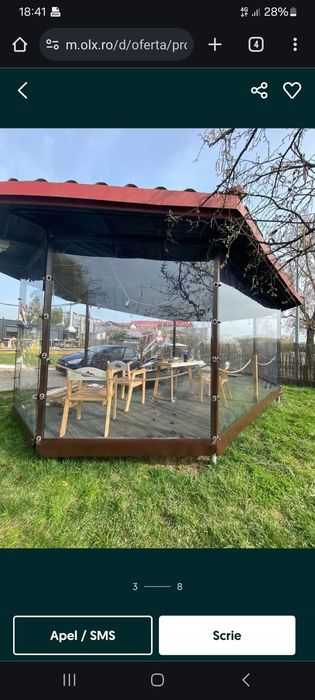 Producător folie transparenta terasa, terase, foisoare, foisor