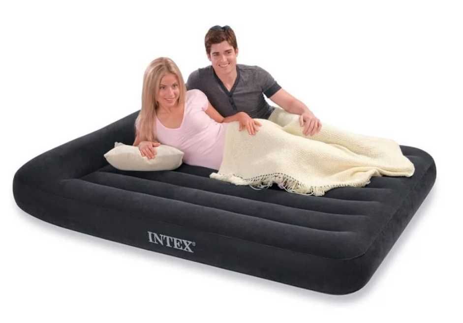 Надувной матрас-191×137×25(30)см Inteх Электронасос Доставка бесплатно