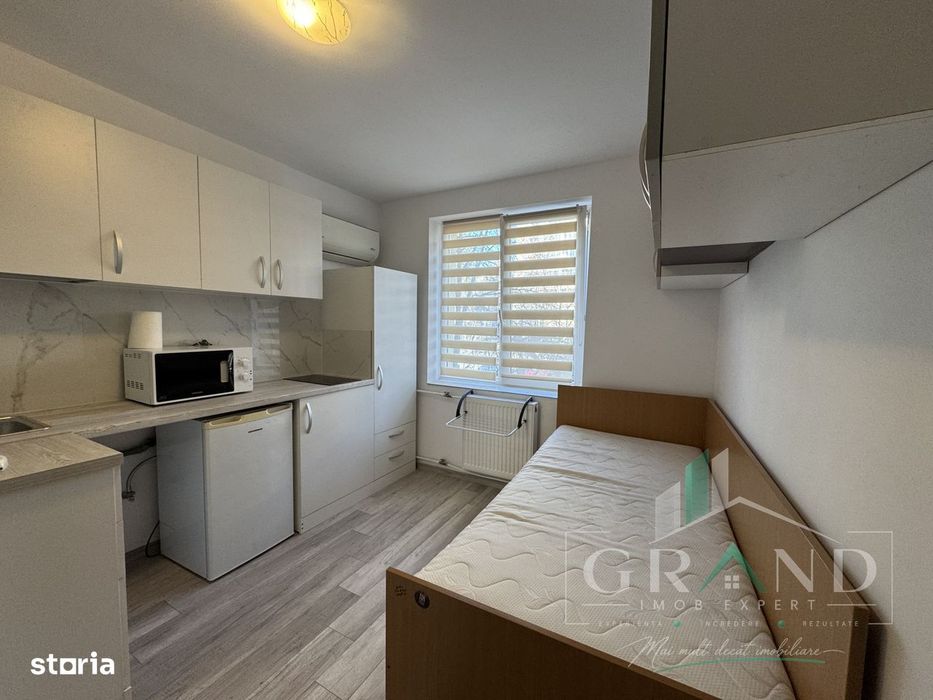 Garsoniera renovata complet | 12 mp | Etaj 1 | Mobilier pe comanda |